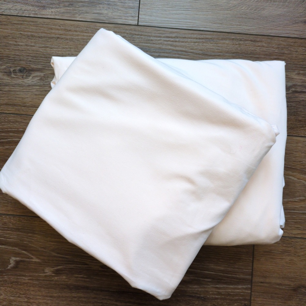Peter Reed Pink Queen Flat & Fitted Sheet Set 1 Satin Cord Edge‎ Cotton FLAWS